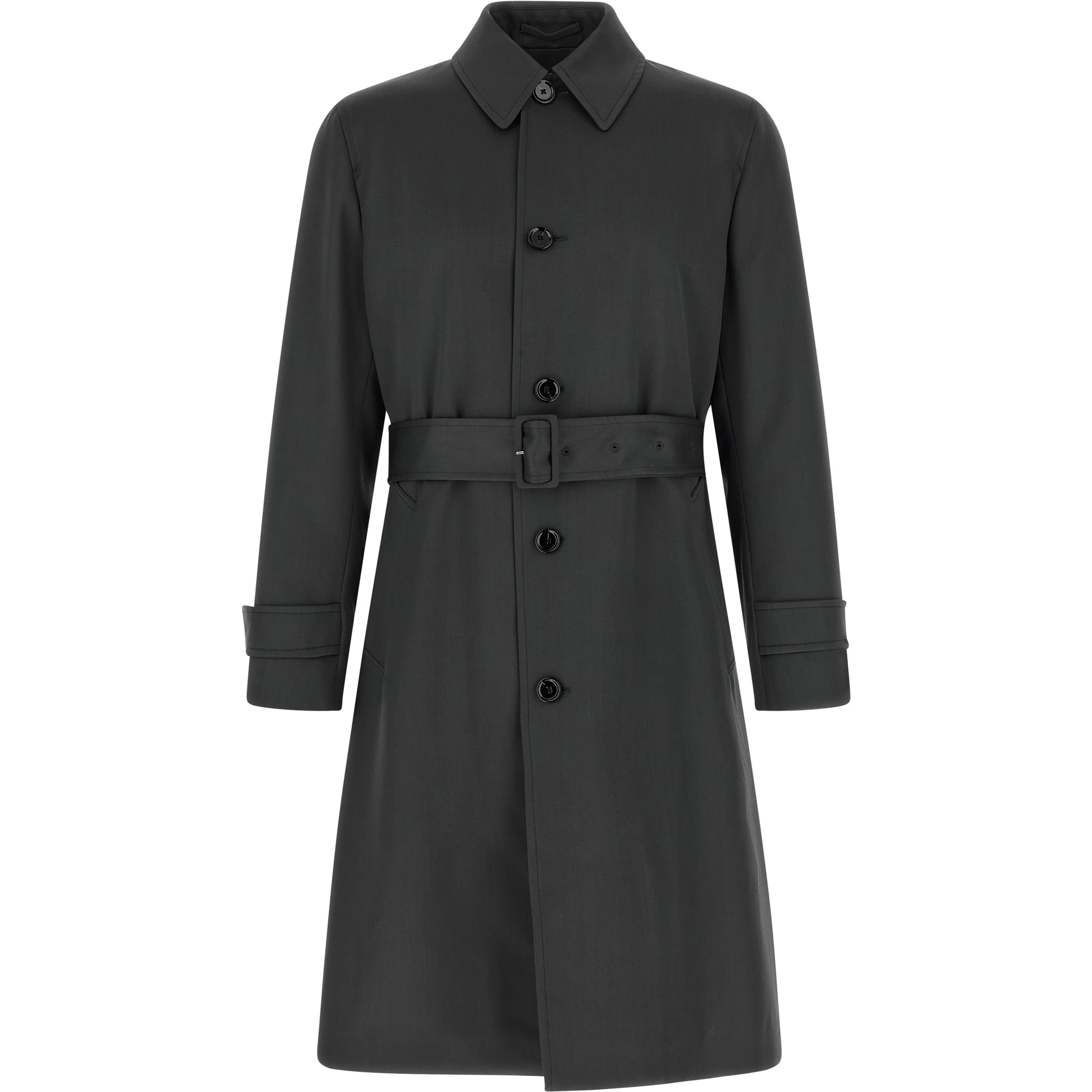 Gray Virgin Wool Coat