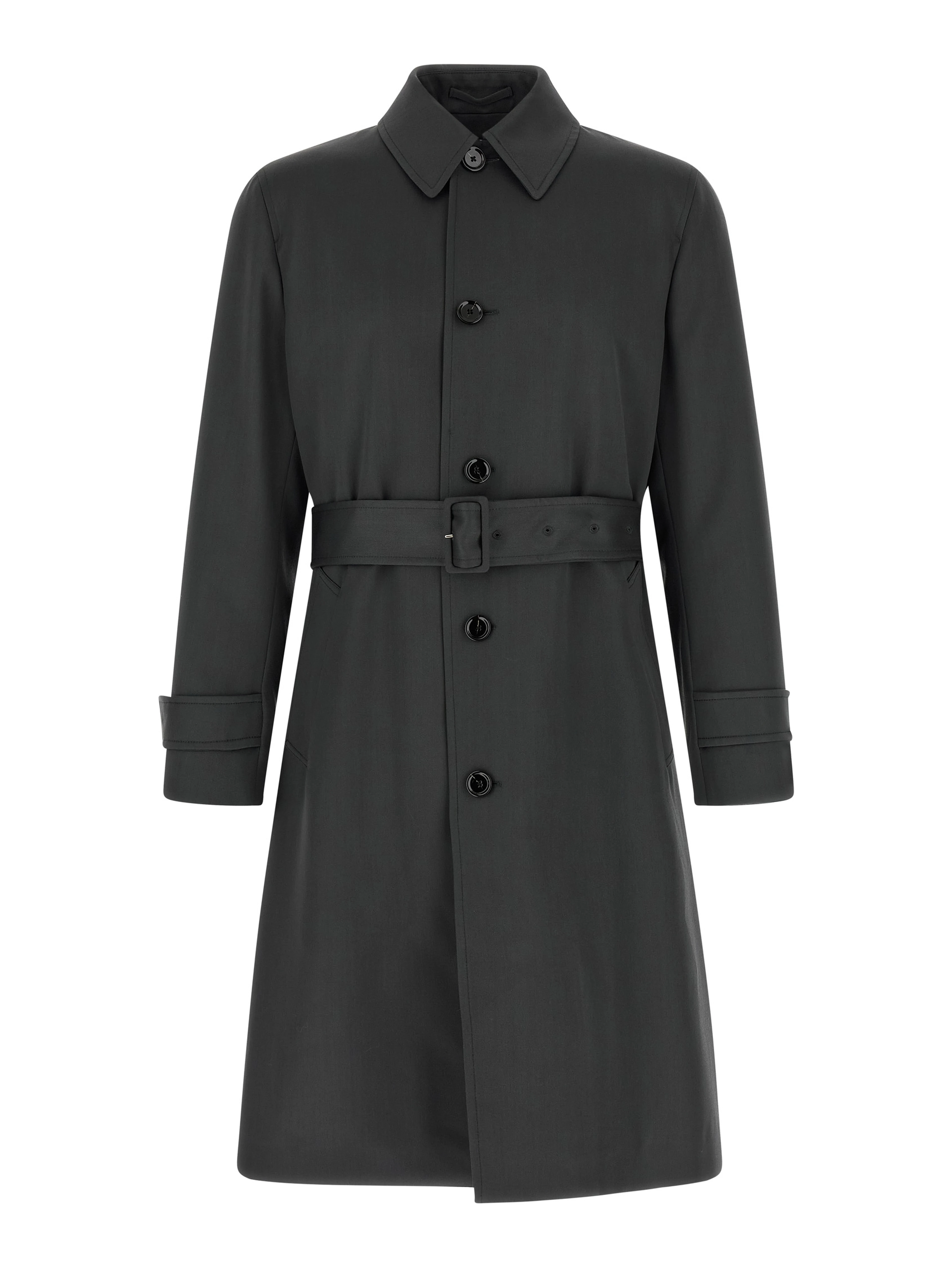 Gray Virgin Wool Coat