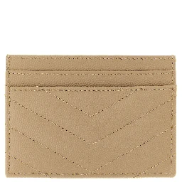 Beige Calfskin Cardholder