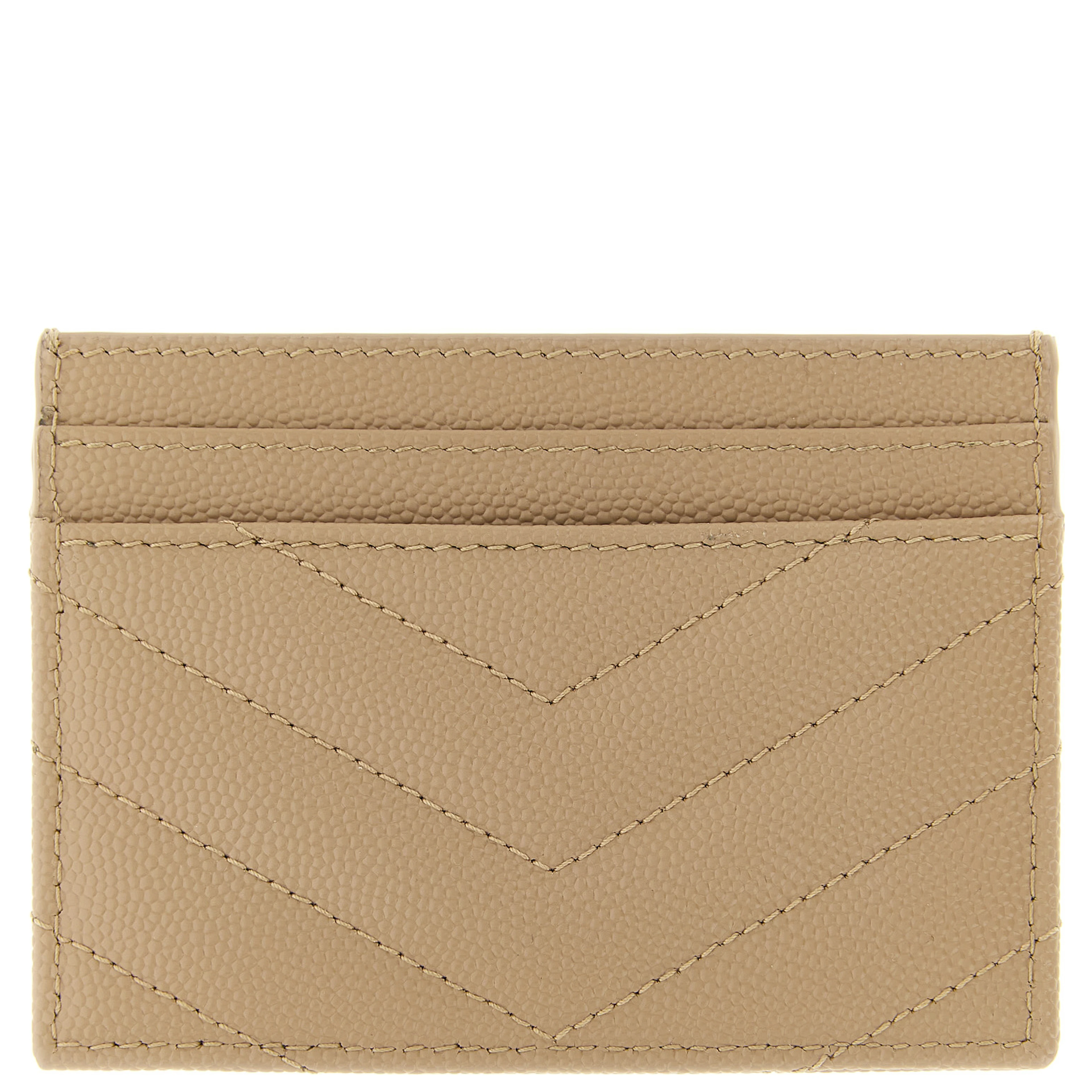 Beige Calfskin Cardholder