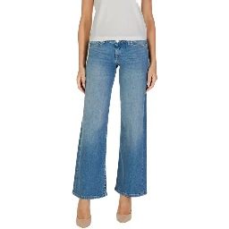 Blue Cotton Mom Jeans