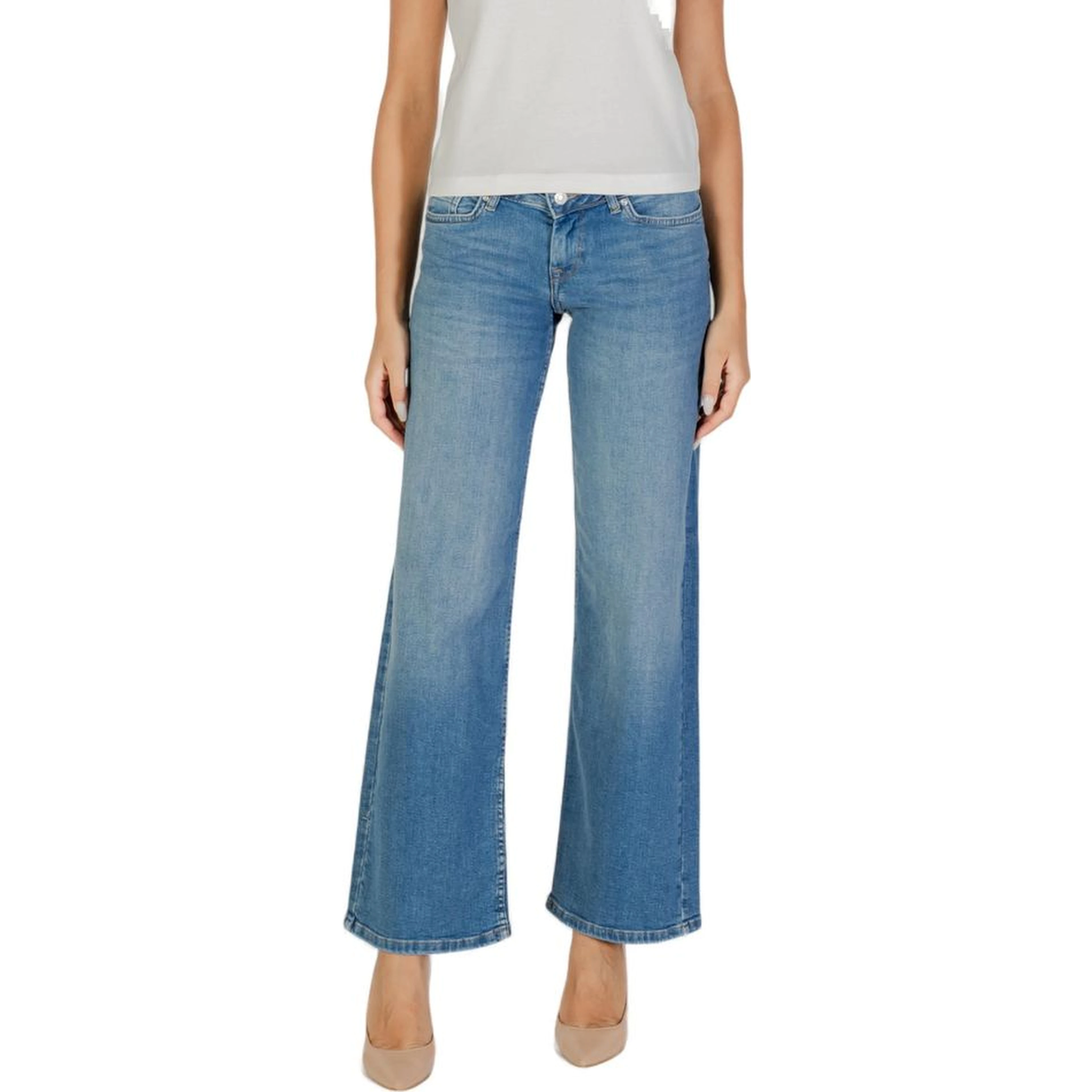 Blue Cotton Mom Jeans