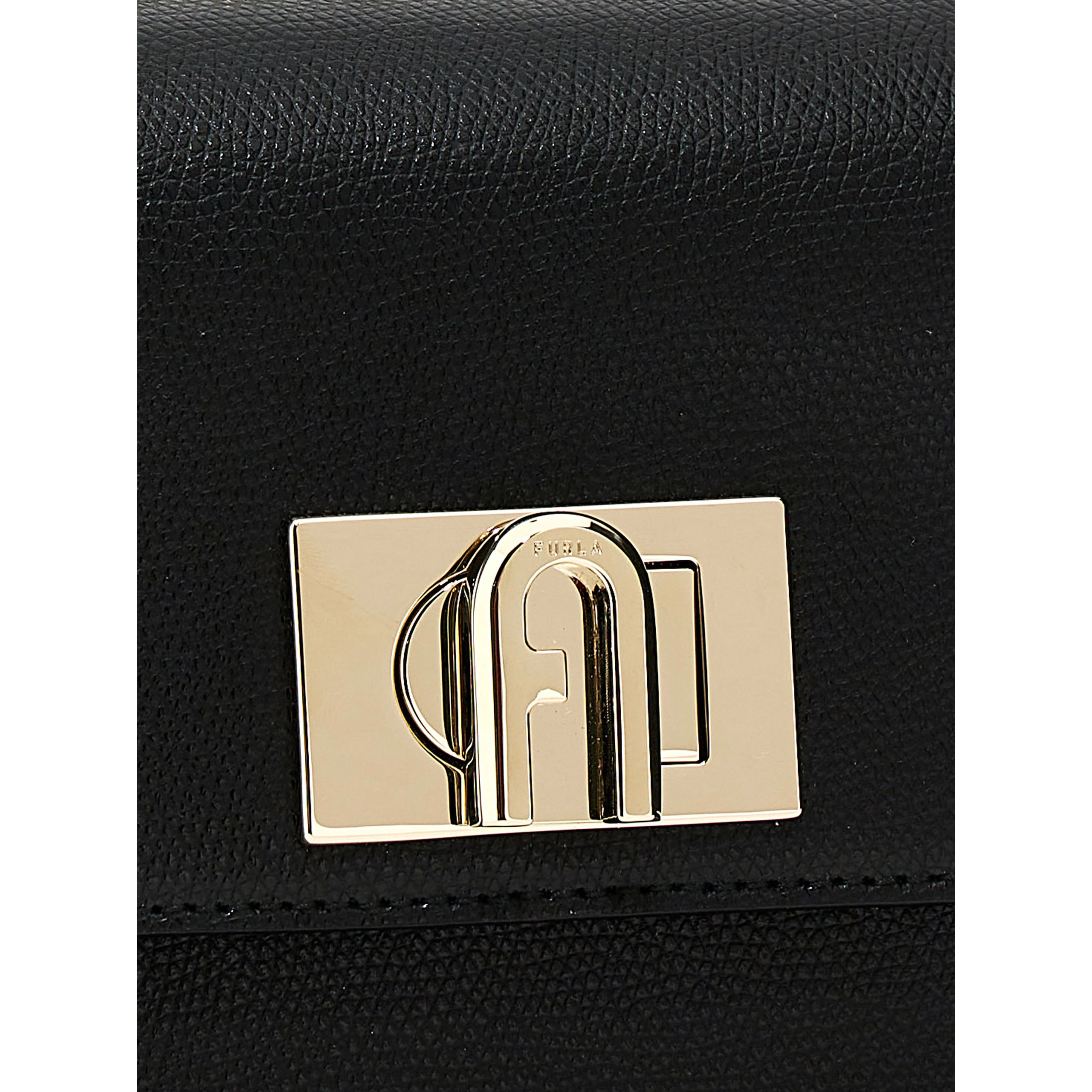 Black Leather Crossbody Bag