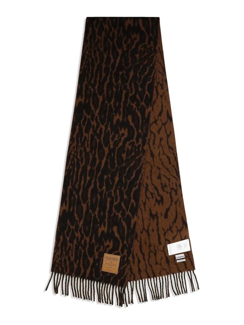 Brown Wool Oves Aries Scarf
