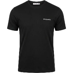 Black Cotton Men T-Shirt