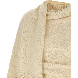 White Wool Cardigan