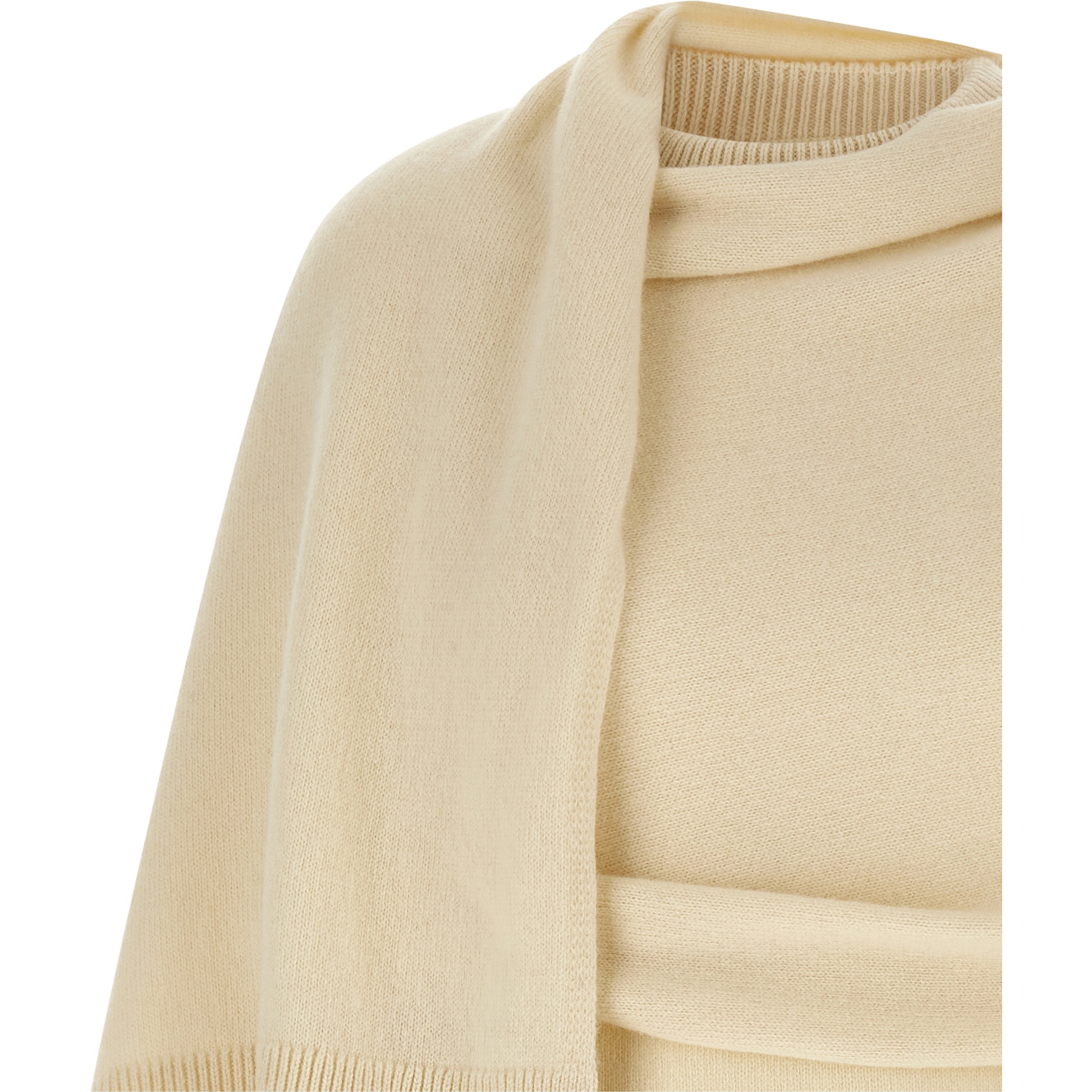 White Wool Cardigan