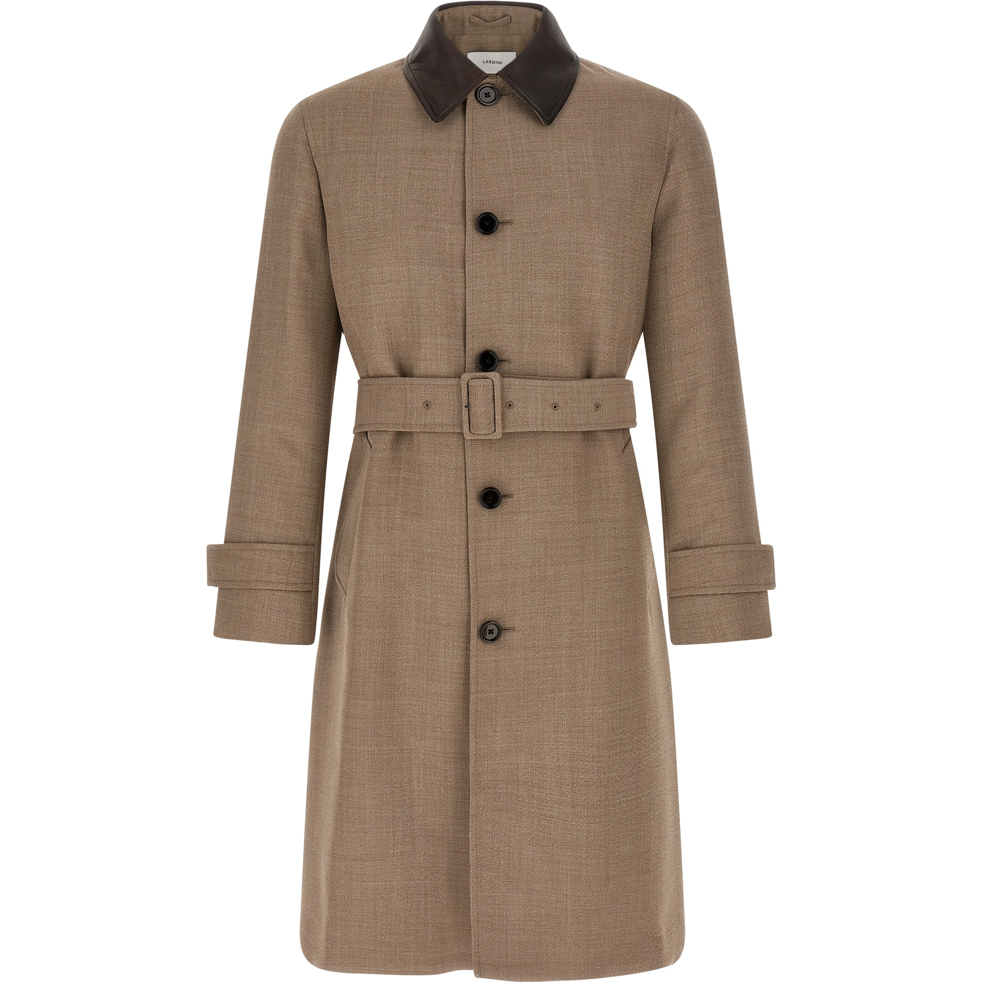 Beige Virgin Wool Coat
