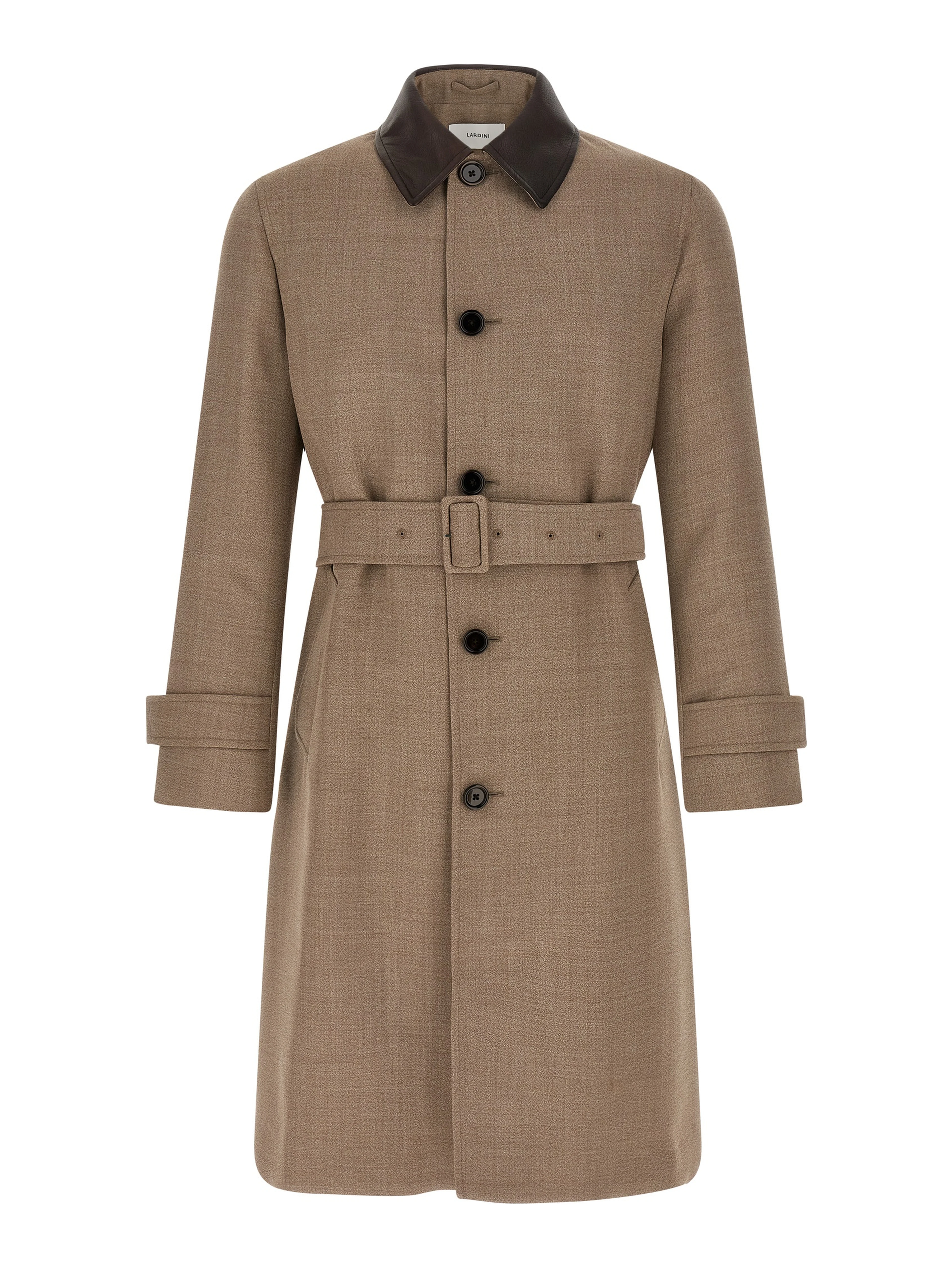 Beige Virgin Wool Coat