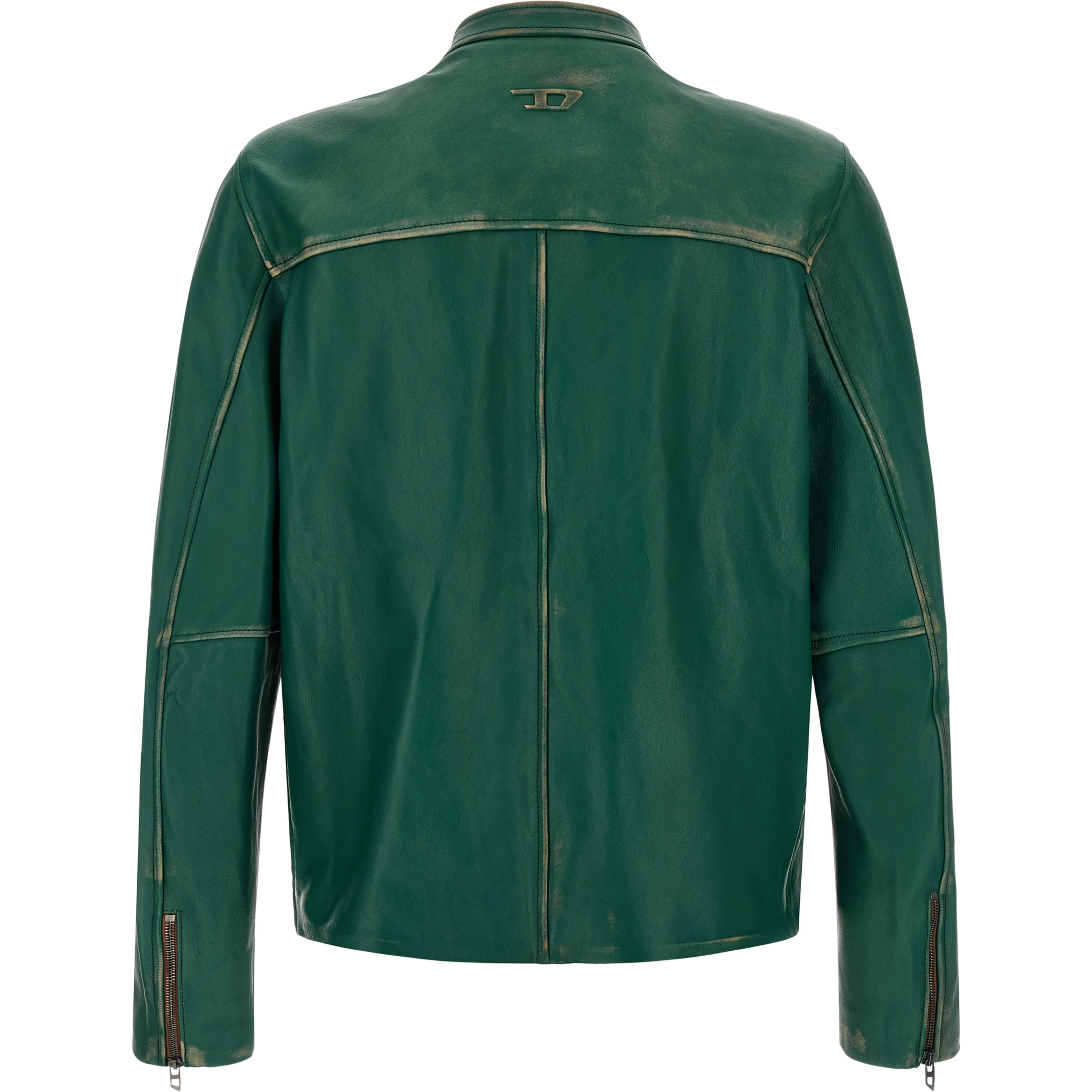 Bicolor Lamb Leather Leather Jacket
