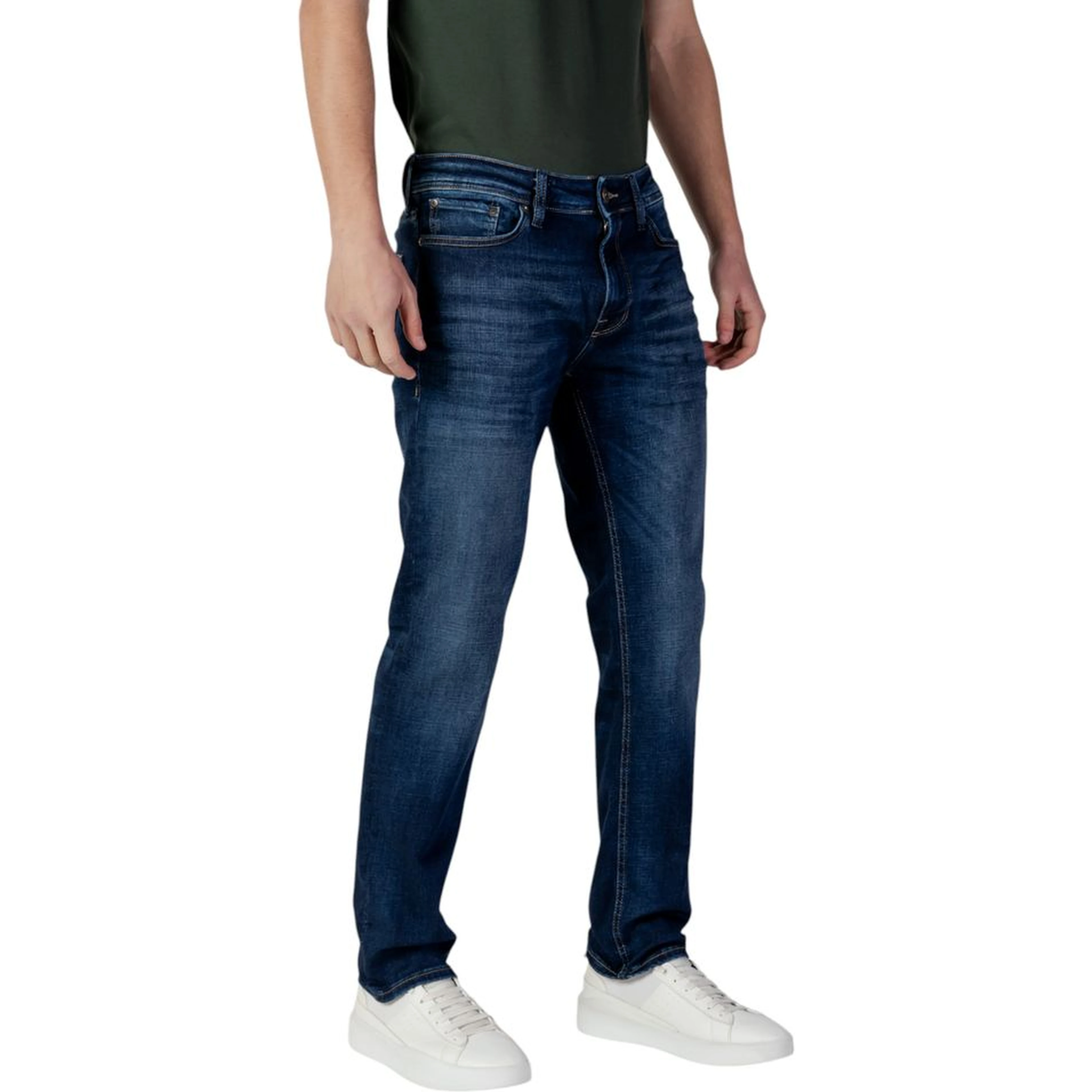 Blue Organic Cotton Relaxed Fit Jeans