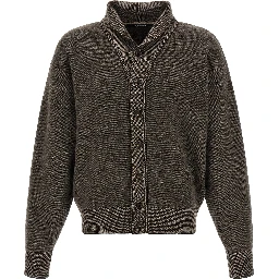 Brown Merino Wool Cardigan