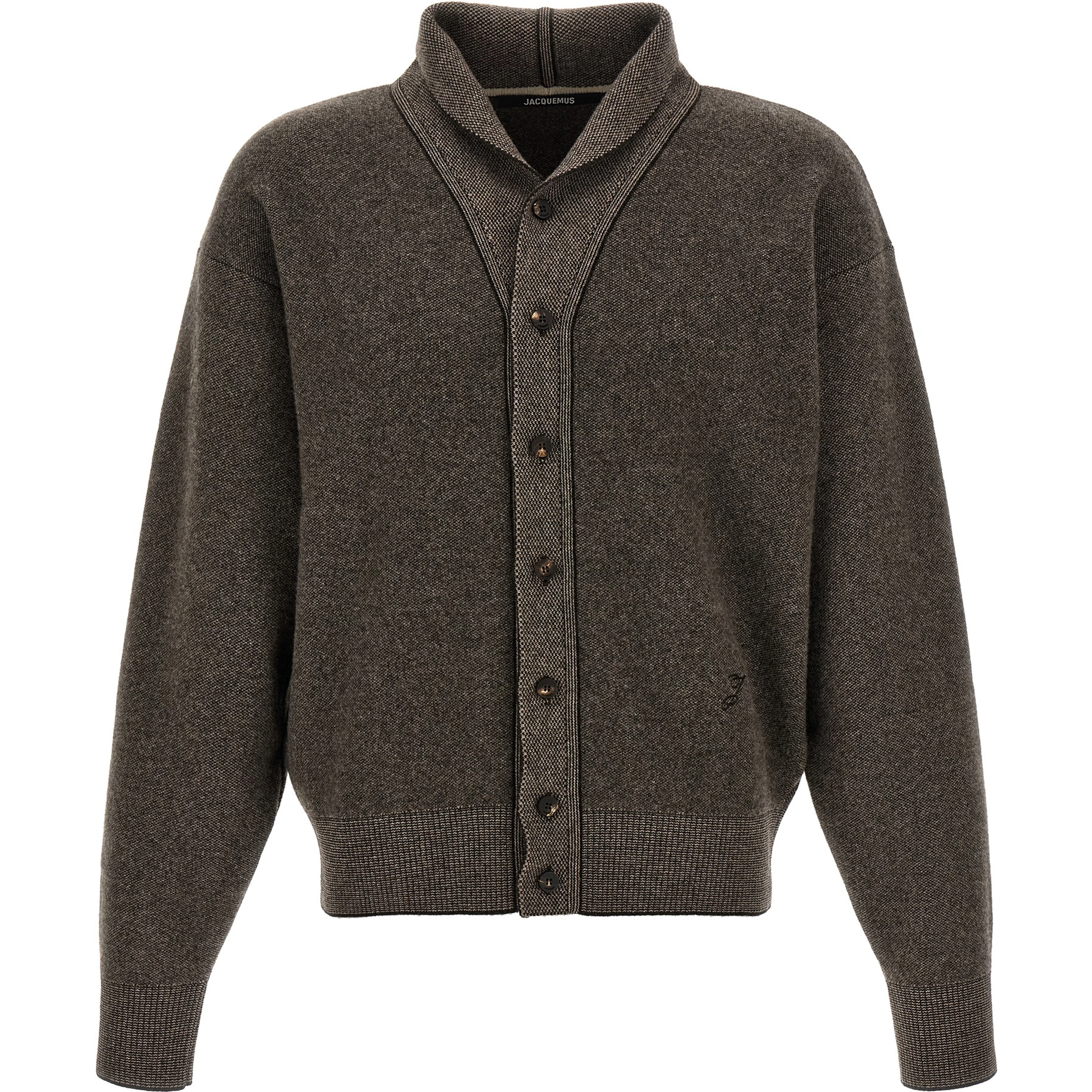 Brown Merino Wool Cardigan