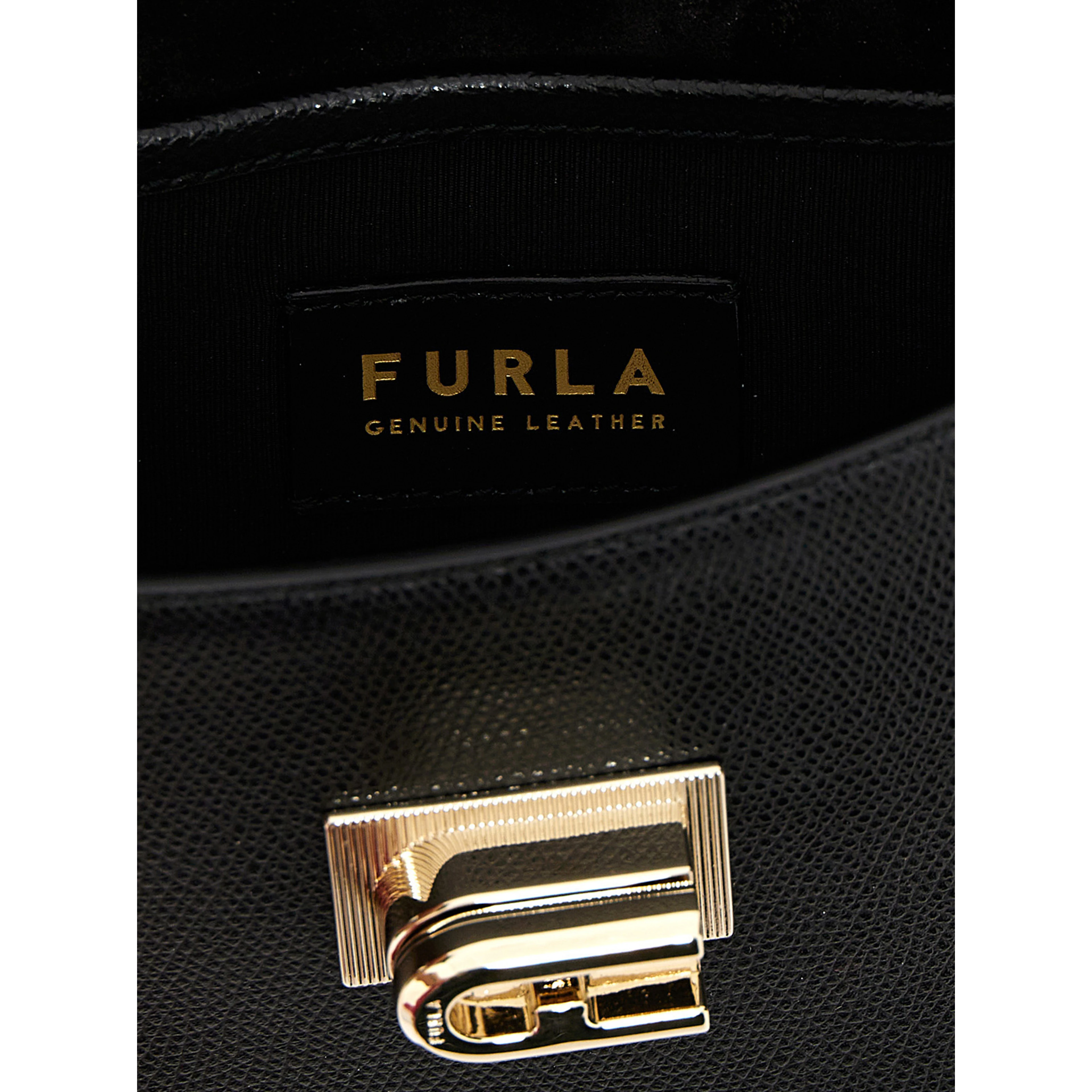 Black Leather Crossbody Bag