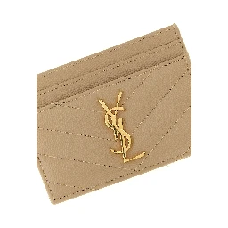 Beige Calfskin Cardholder