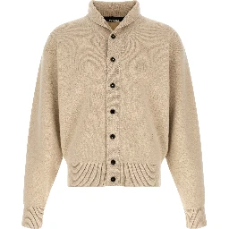 Beige Merino Wool Cardigan
