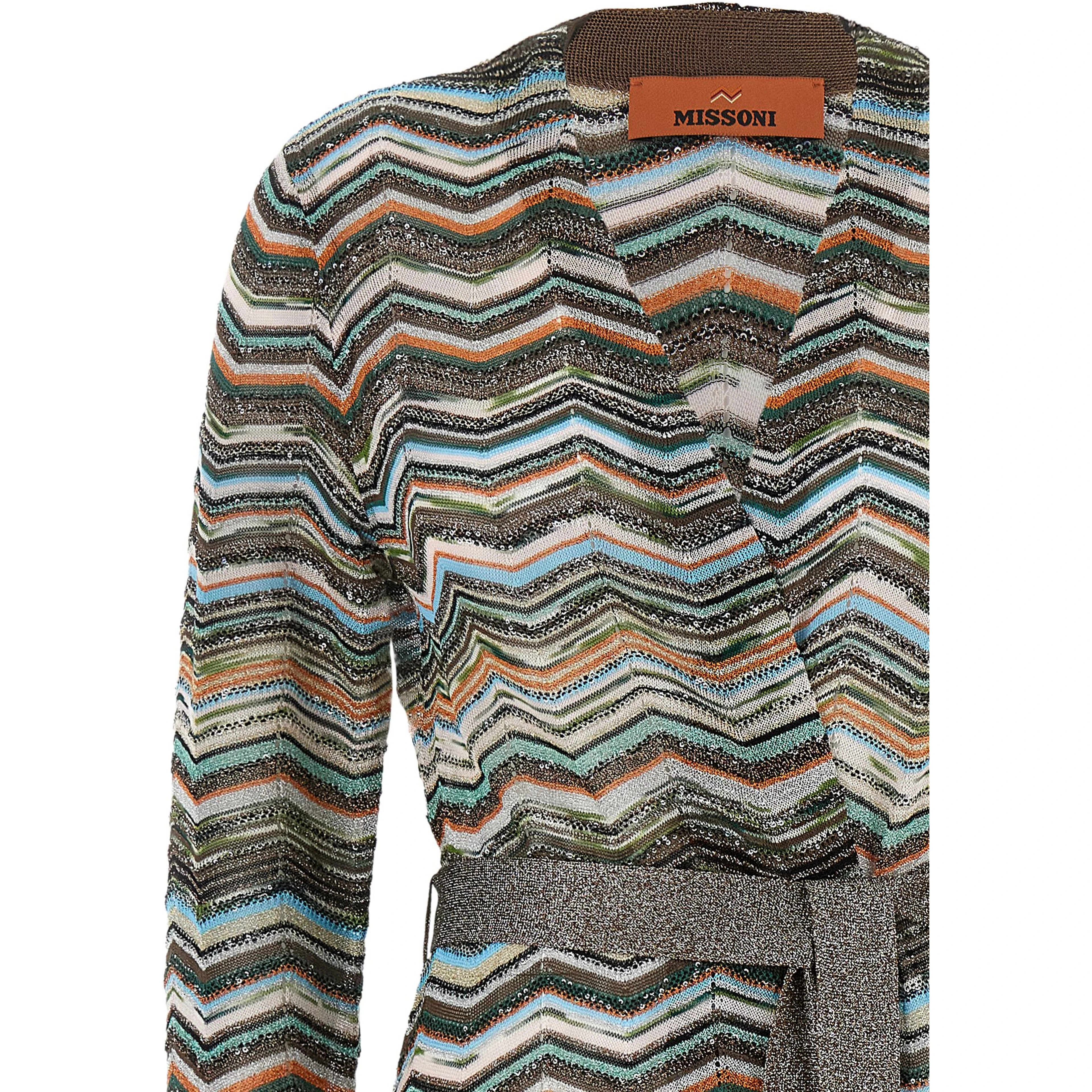 Multicolor Viscose Cardigan
