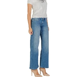 Blue Cotton Mom Jeans