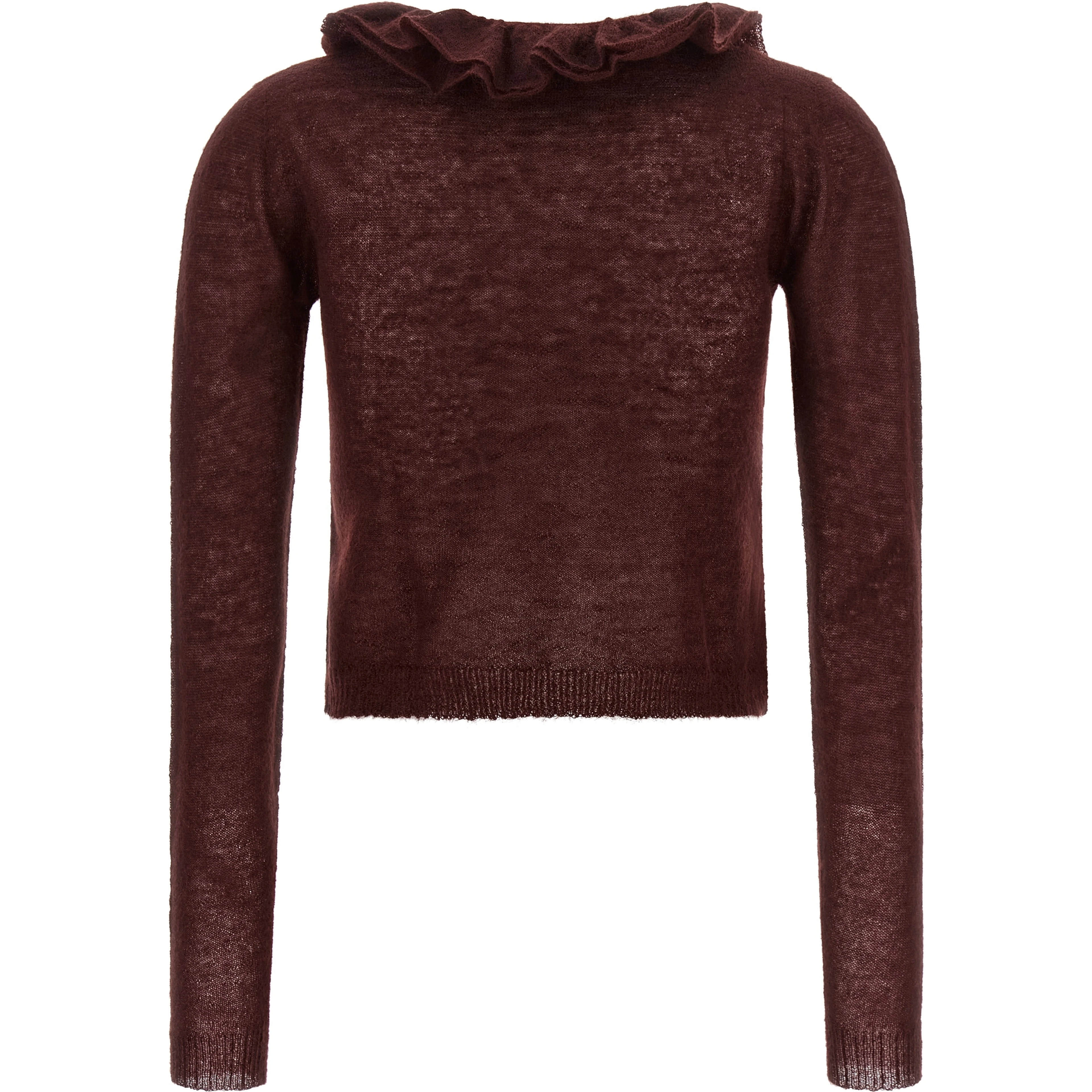 Bordeaux Polyamide Cardigan