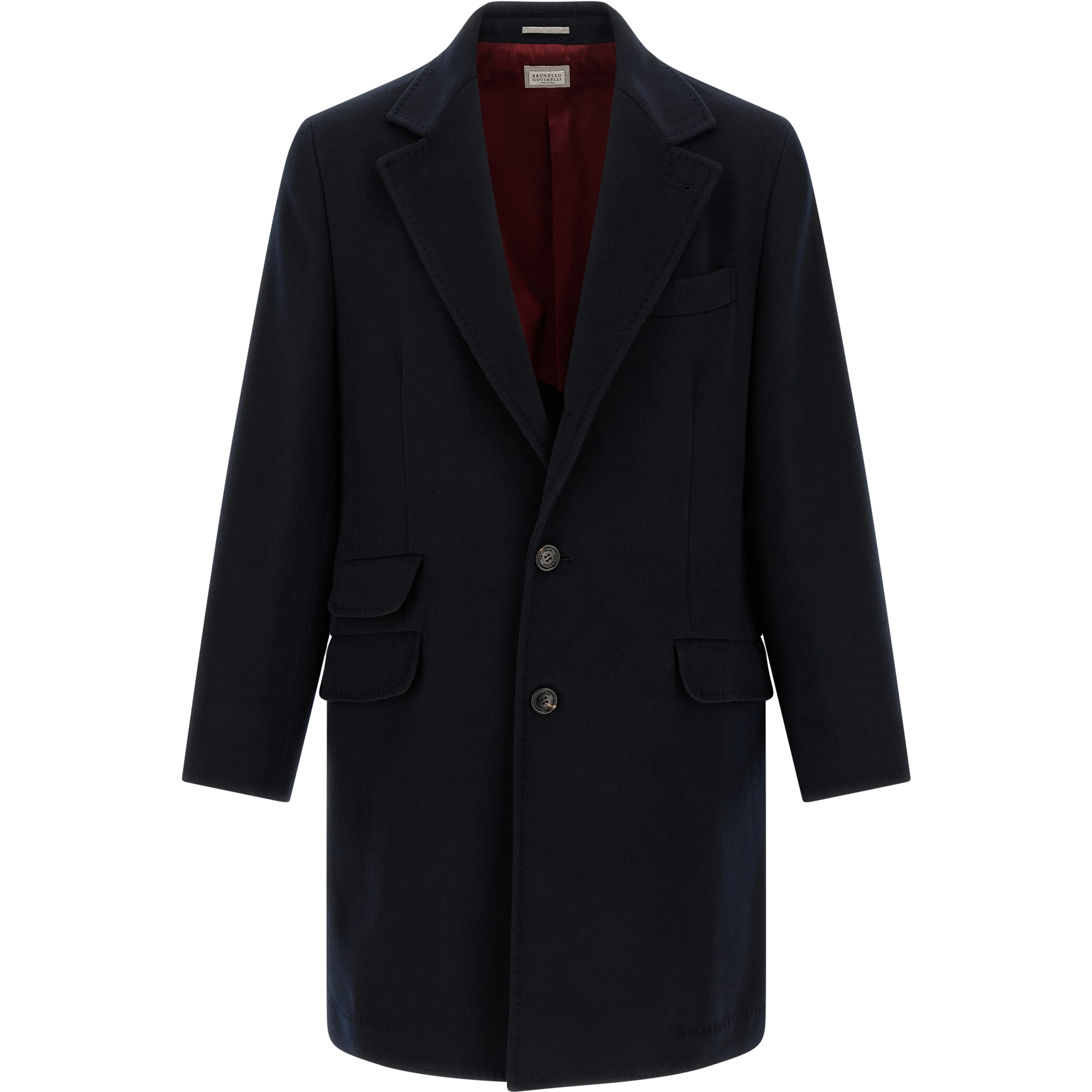 Blue Virgin Wool Coat