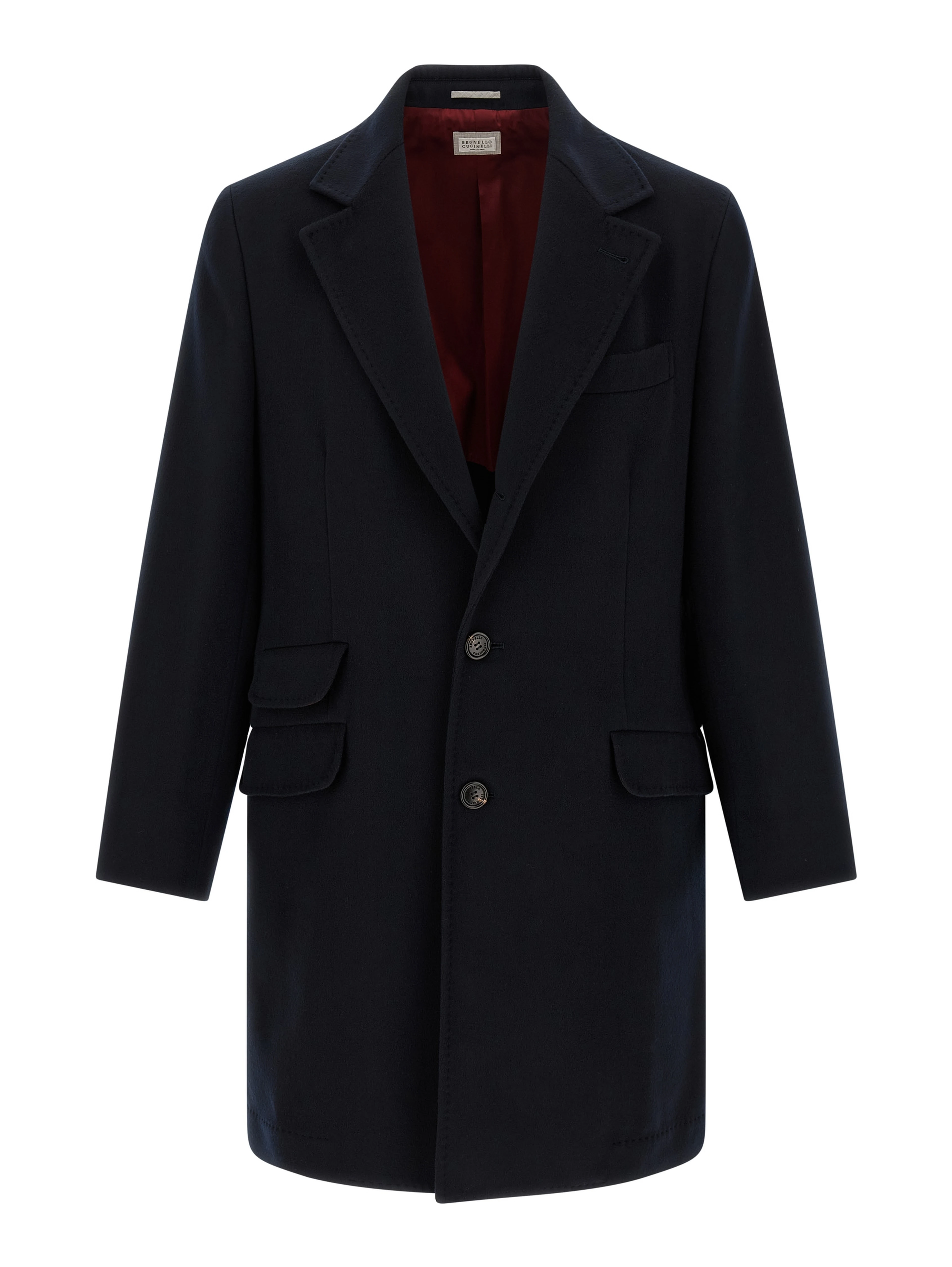Blue Virgin Wool Coat
