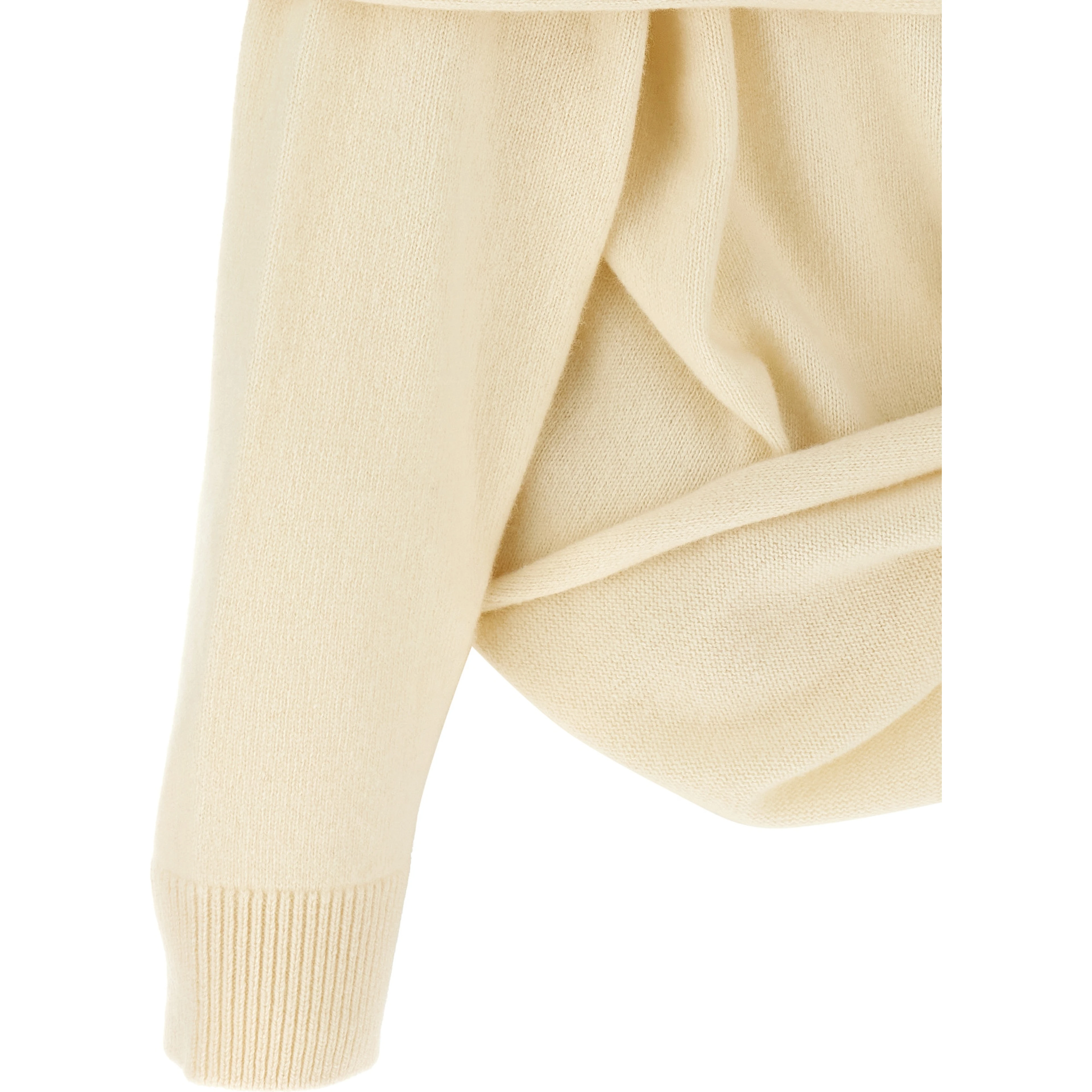 White Wool Cardigan