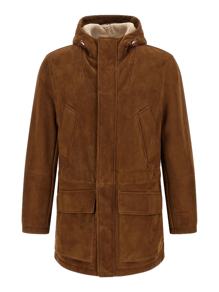 Brown Lamb Leather Leather Jacket