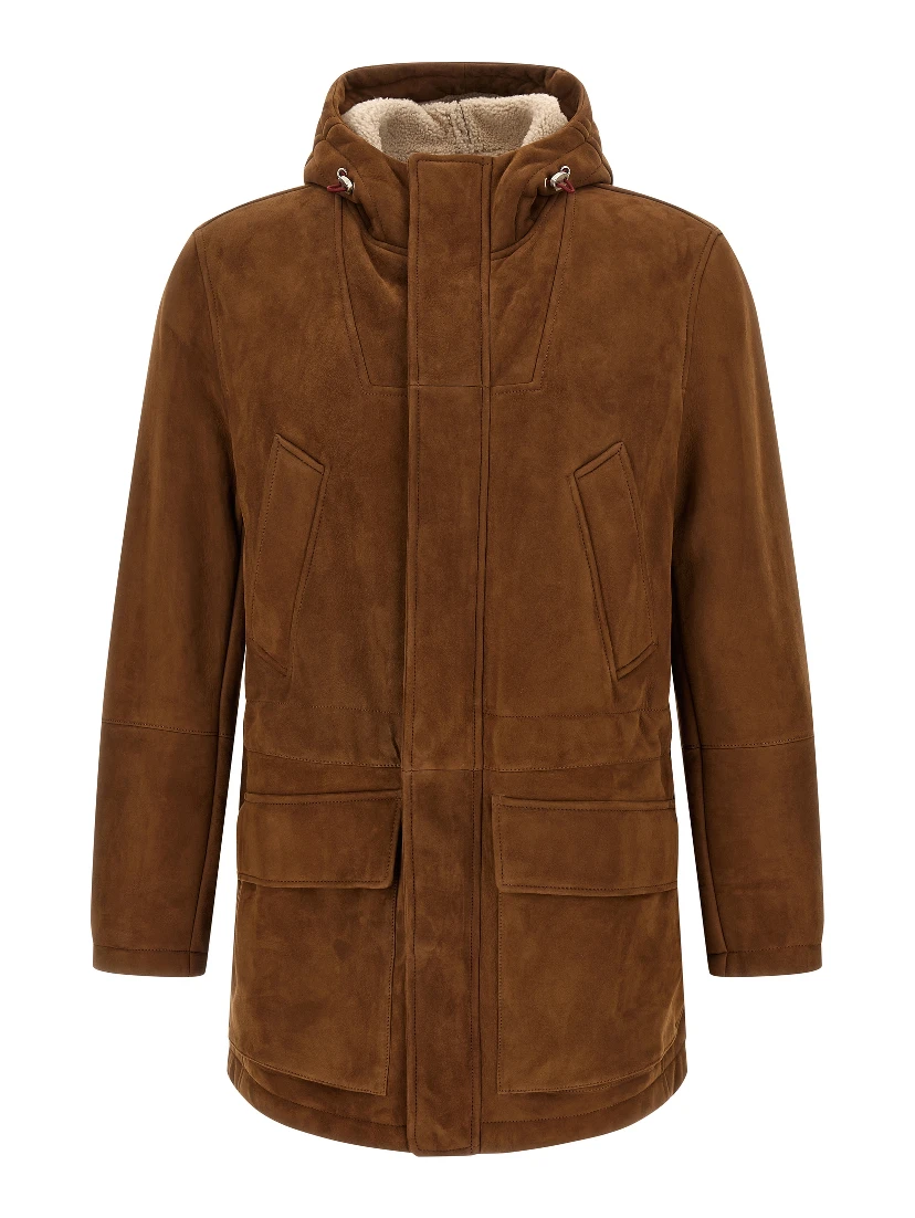 Brown Lamb Leather Leather Jacket
