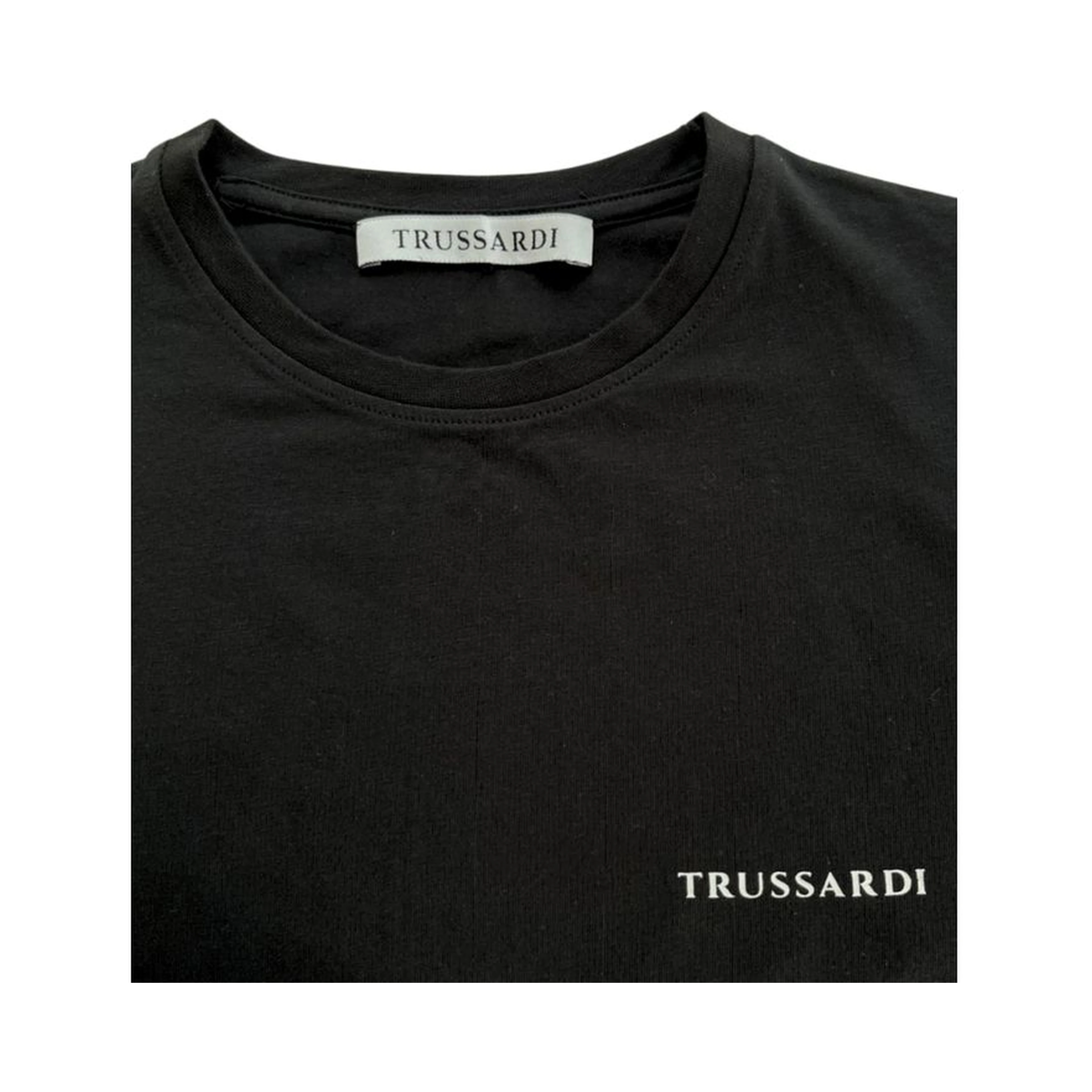 Black Cotton Men T-Shirt