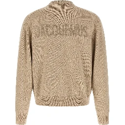 Beige Merino Wool Cardigan