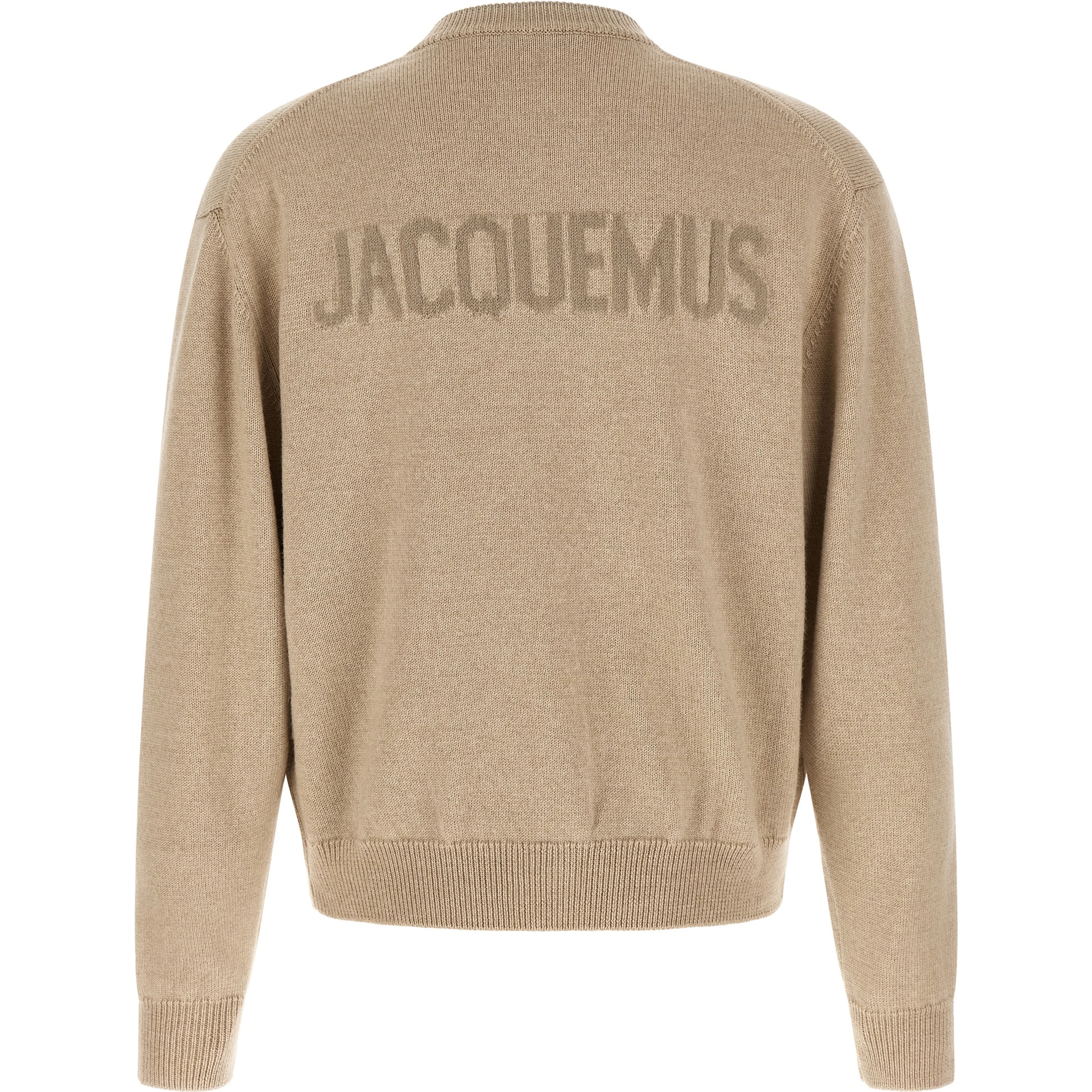Beige Merino Wool Cardigan