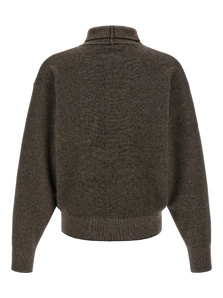 Brown Merino Wool Cardigan alternative