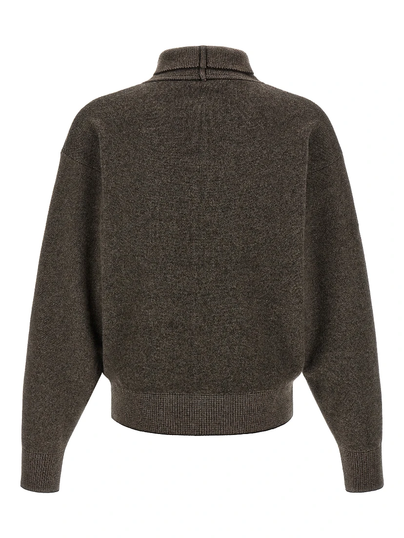Brown Merino Wool Cardigan