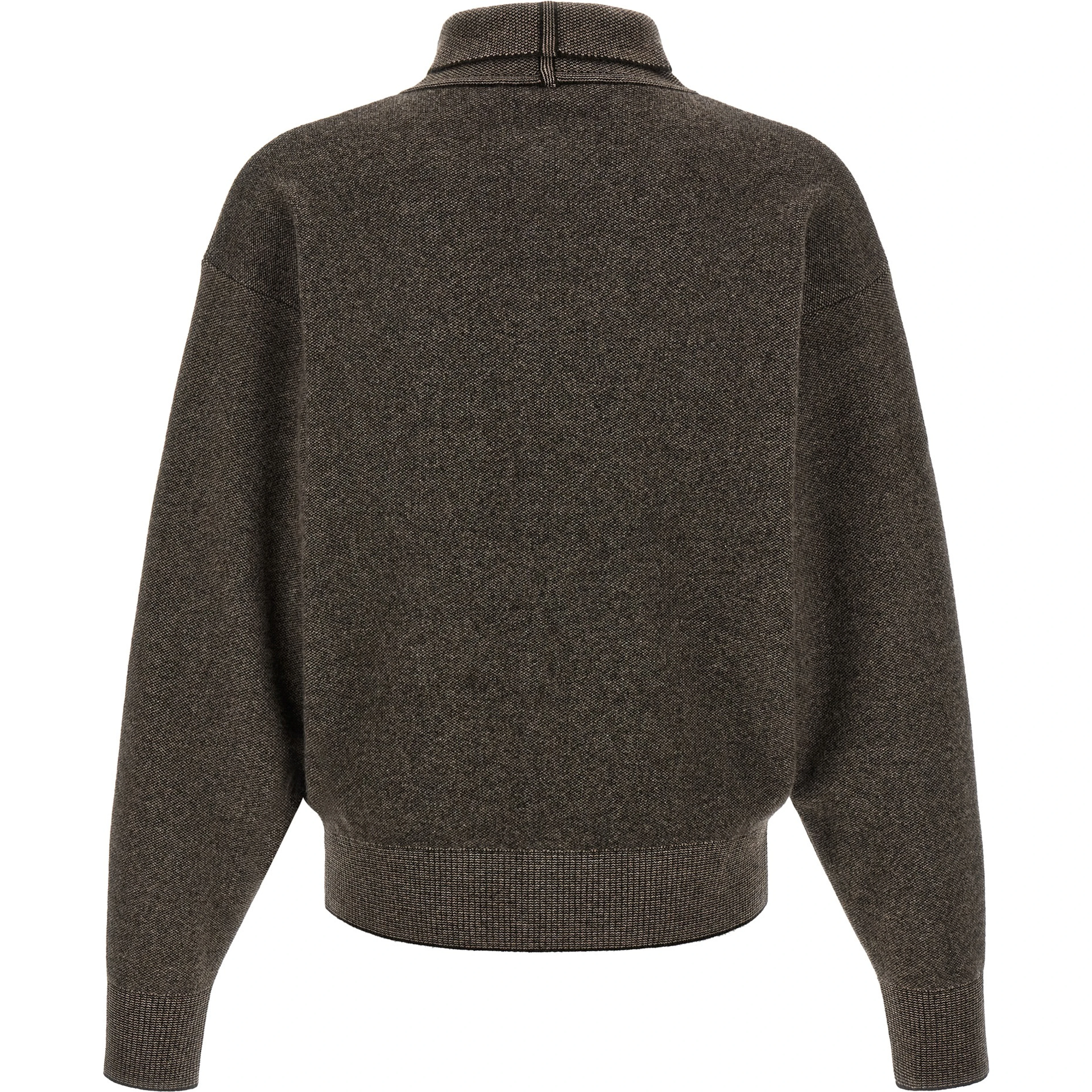 Brown Merino Wool Cardigan