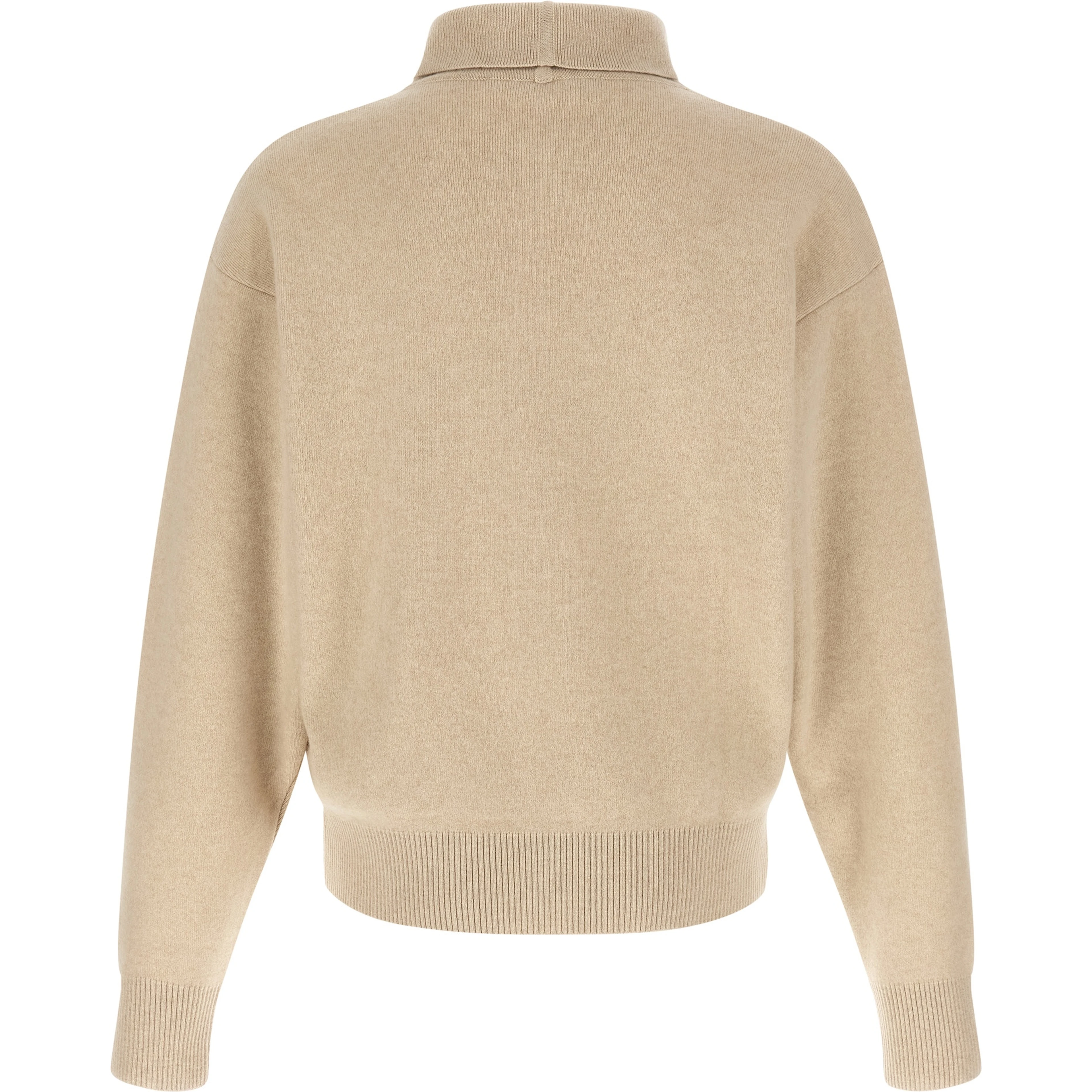 Beige Merino Wool Cardigan