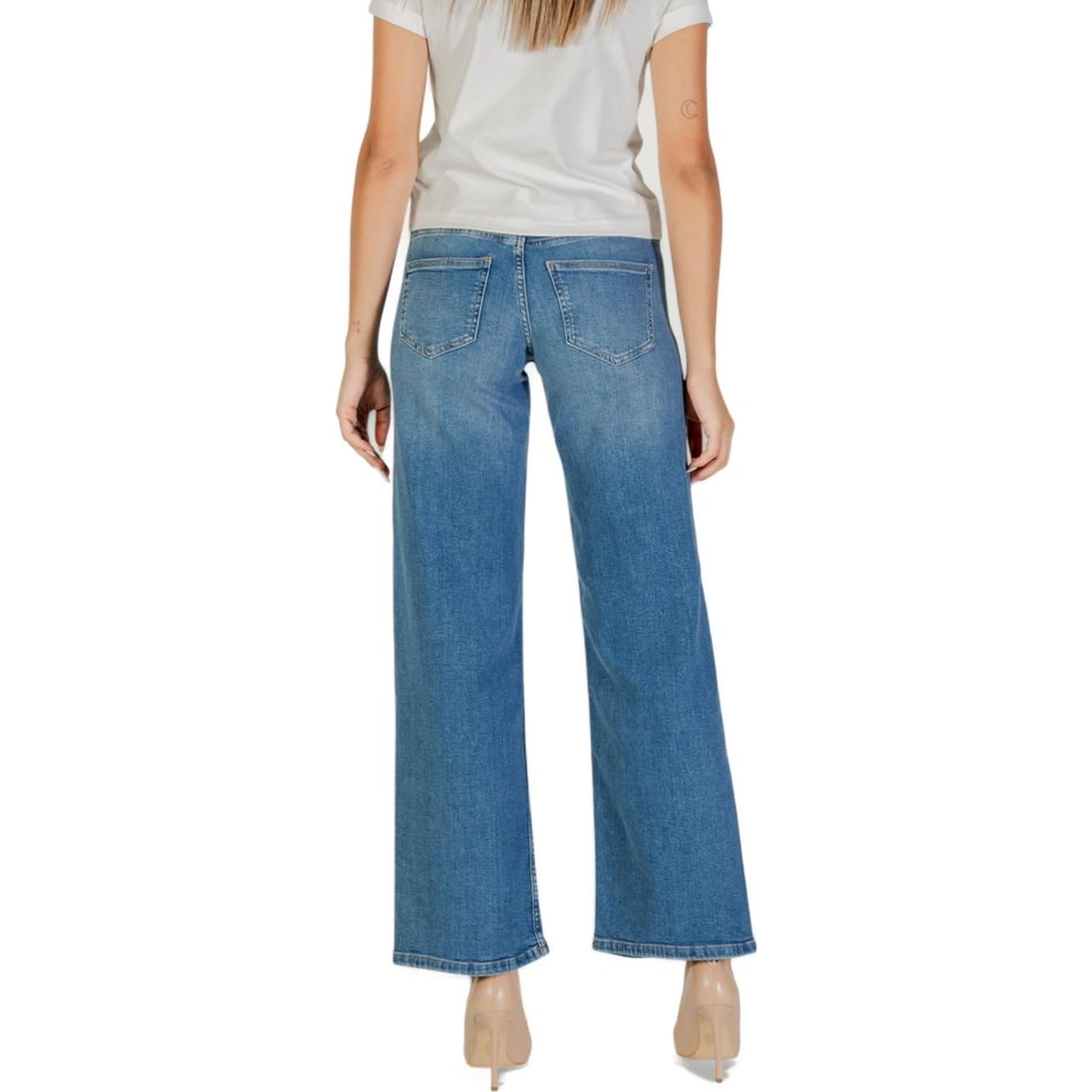 Blue Cotton Mom Jeans