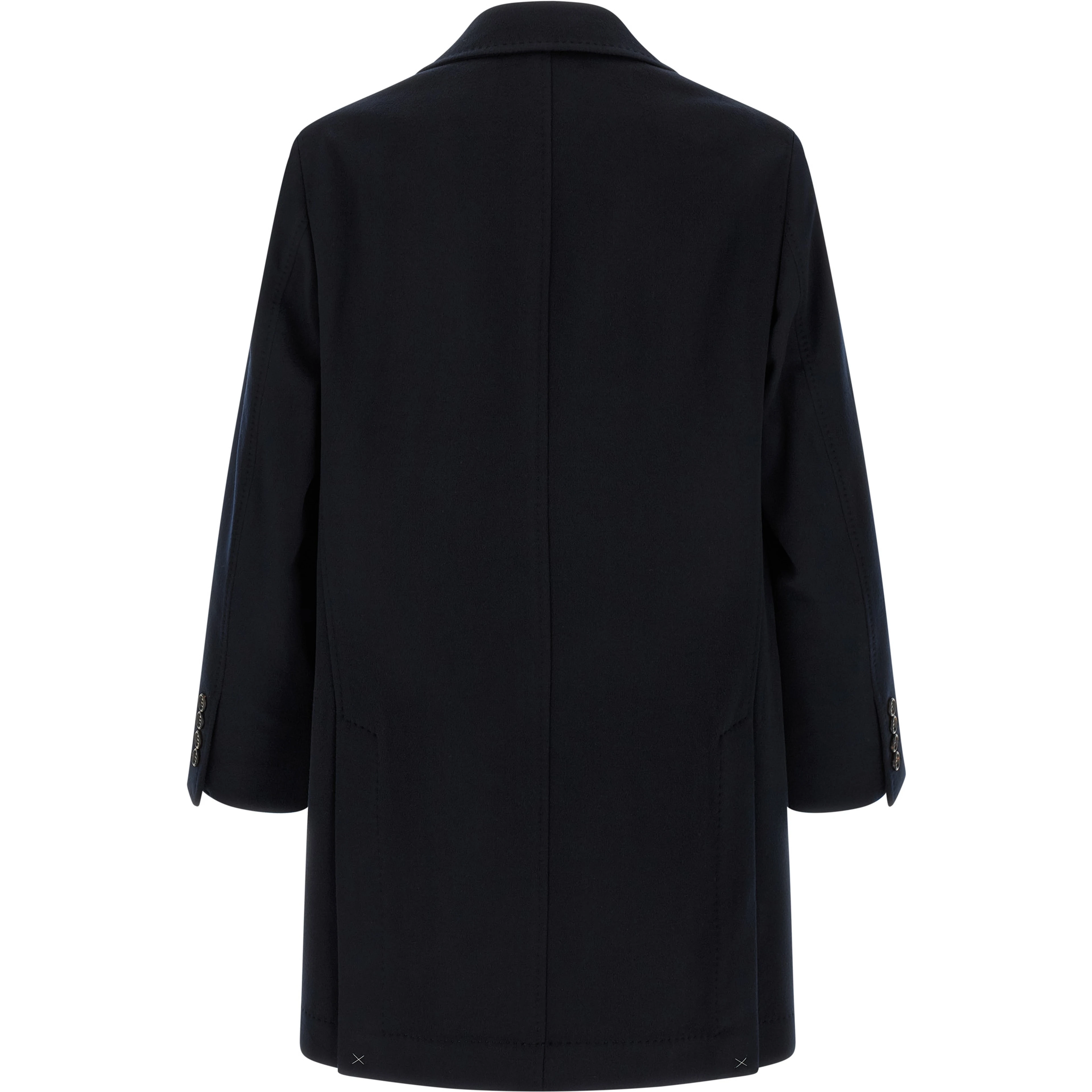 Blue Virgin Wool Coat