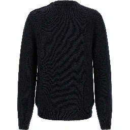 Blue Virgin Wool Cardigan