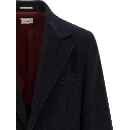 Blue Virgin Wool Coat