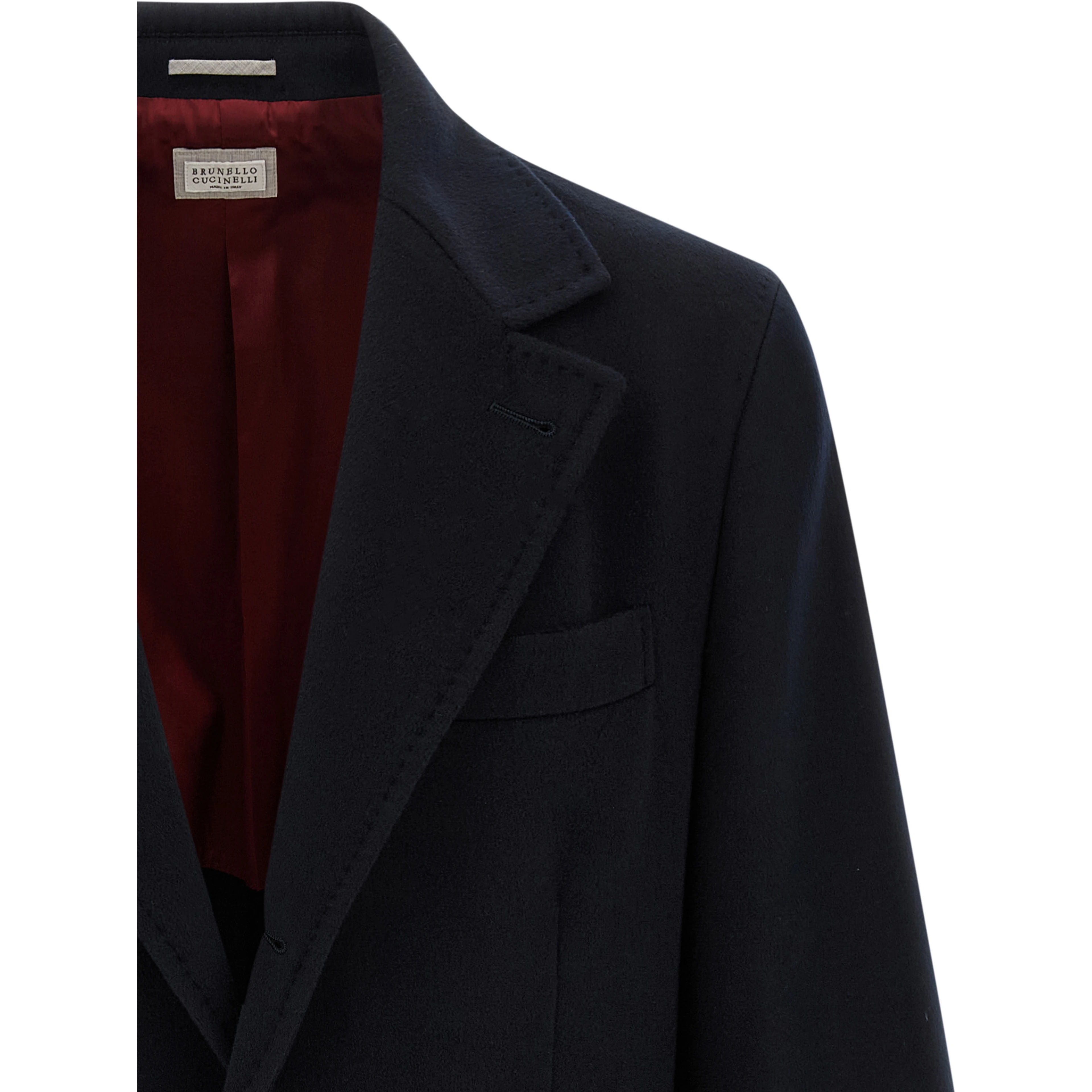 Blue Virgin Wool Coat