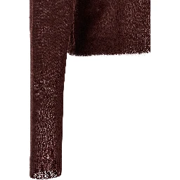 Bordeaux Polyamide Cardigan