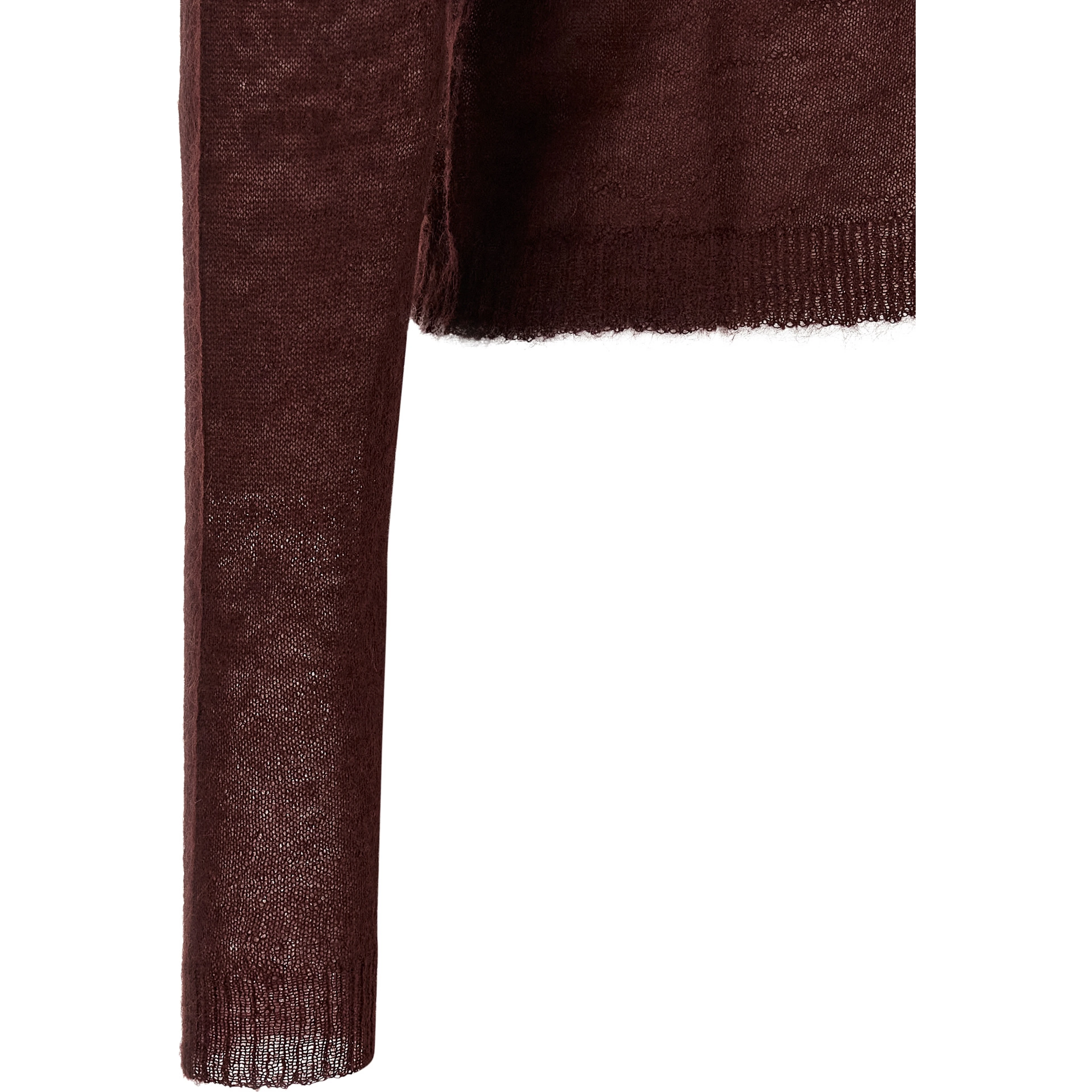 Bordeaux Polyamide Cardigan