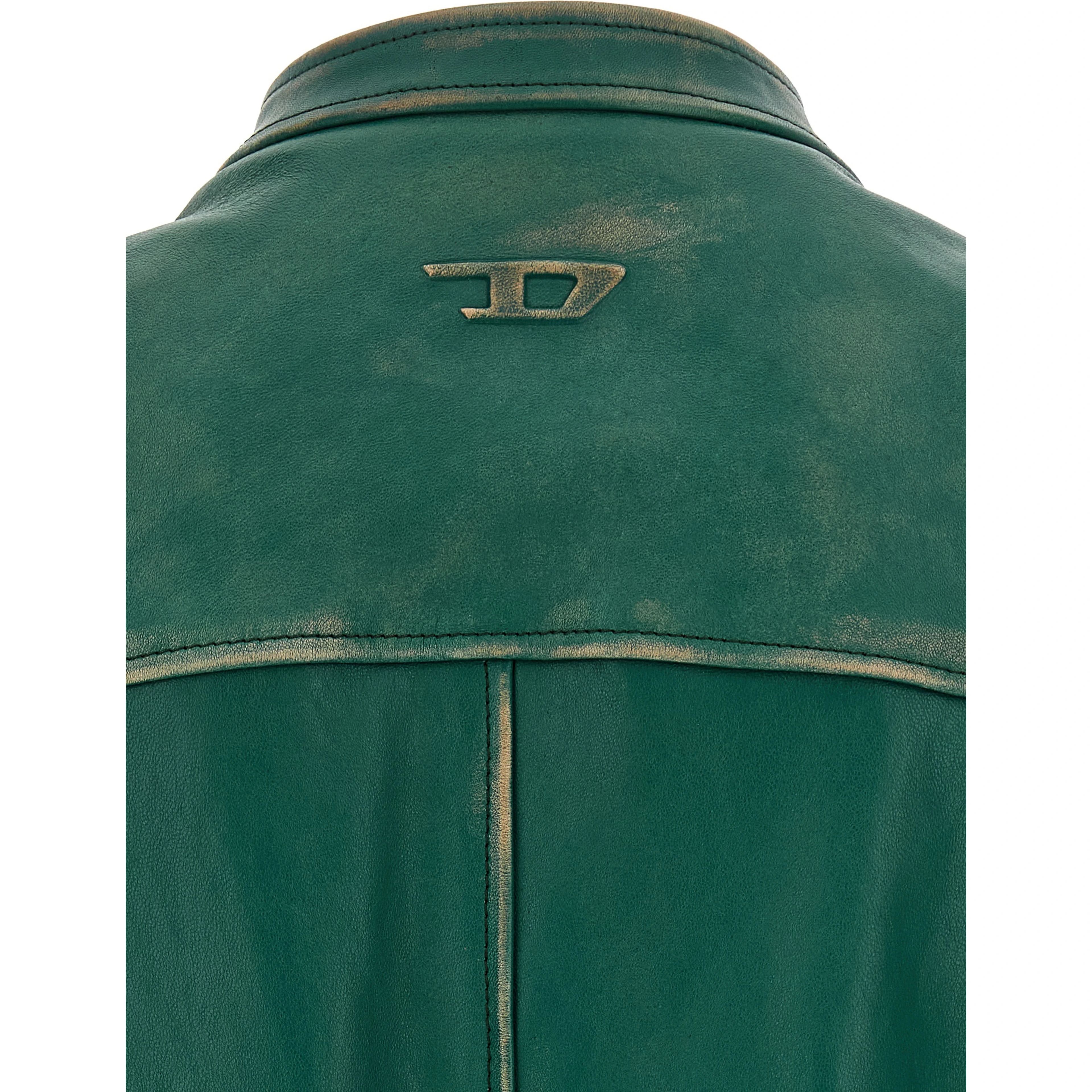 Bicolor Lamb Leather Leather Jacket