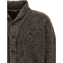 Brown Merino Wool Cardigan
