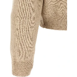 Beige Merino Wool Cardigan