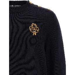 Blue Virgin Wool Cardigan