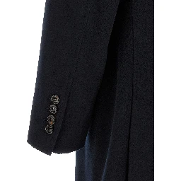 Blue Virgin Wool Coat