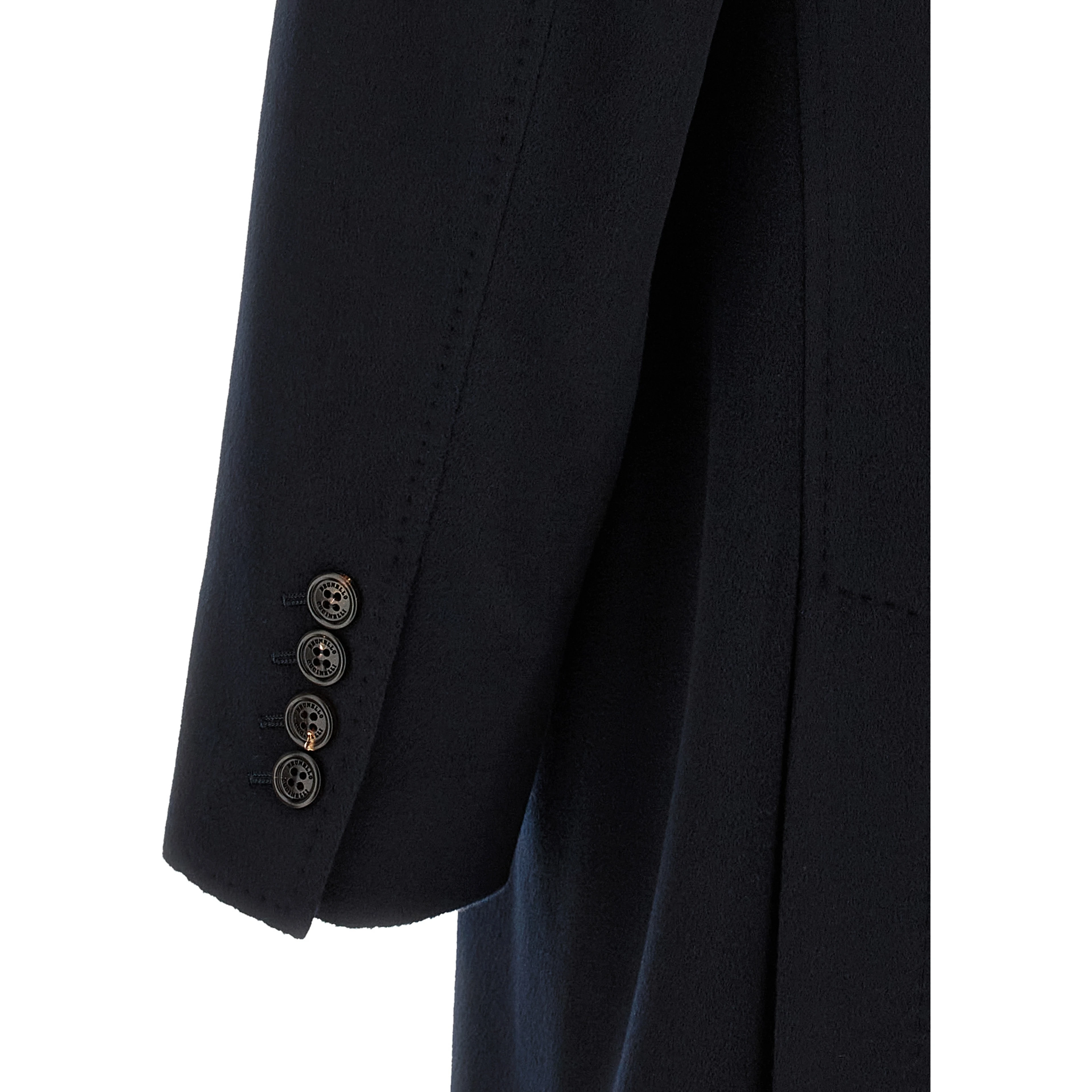 Blue Virgin Wool Coat