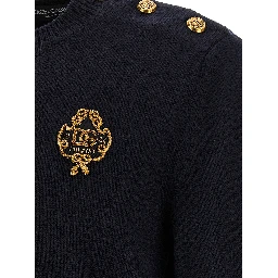 Blue Virgin Wool Cardigan