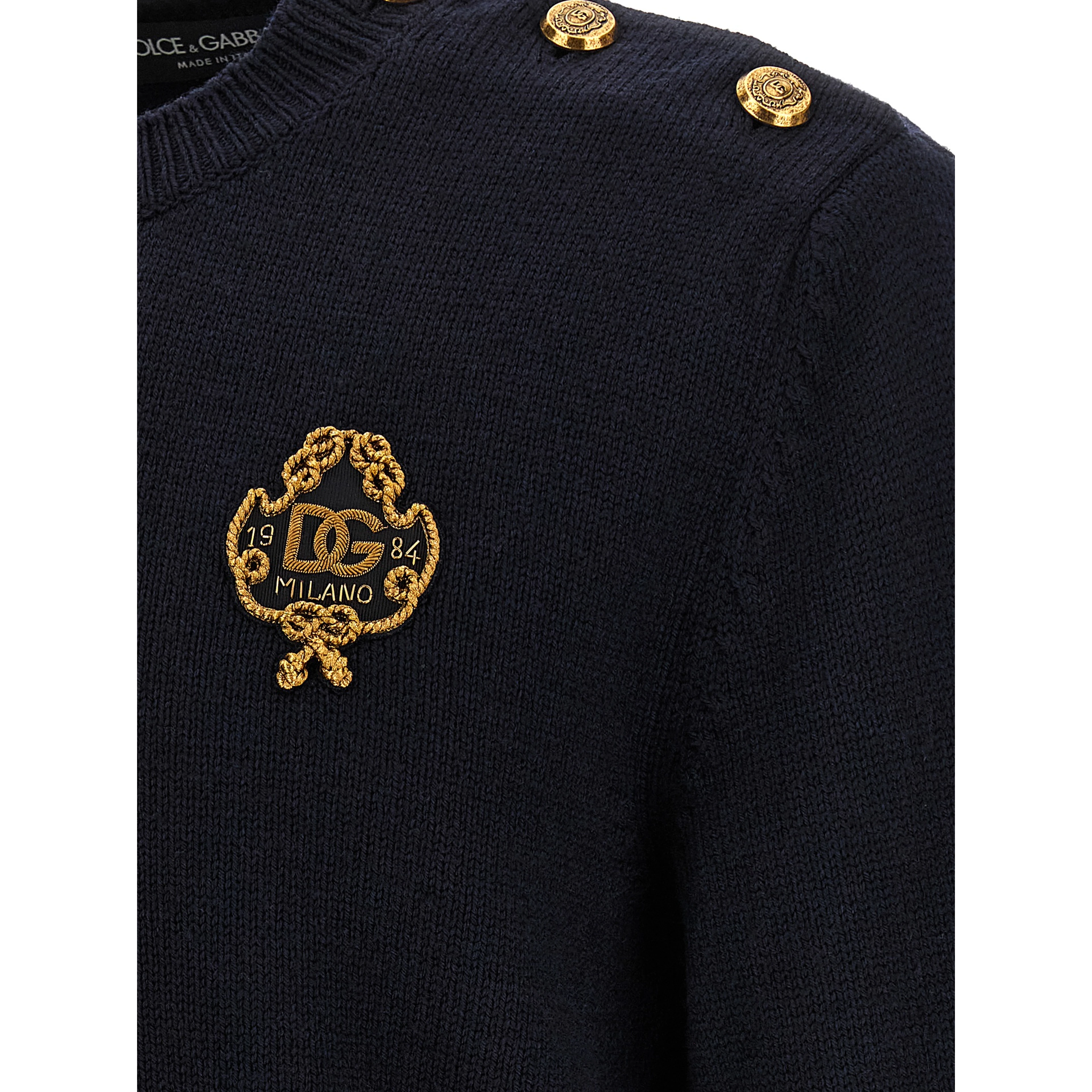 Blue Virgin Wool Cardigan